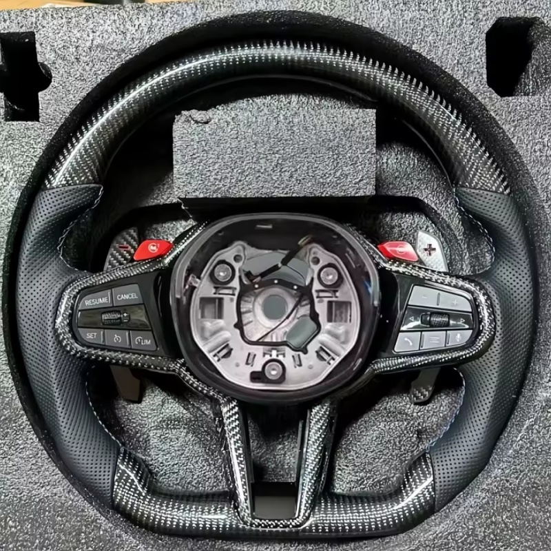 Car Accessories Etsy - Car Steering Wheel Carbon Fiber Leather
