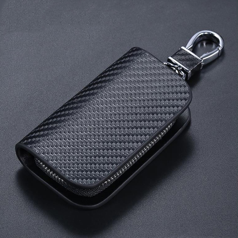 Car Key Signal Blocker - 88 Logos Leather Car Keychain Key