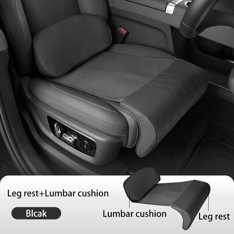 Car Seat Cushion Memory Foam - Nappa Leather Leg Support Extension Seat