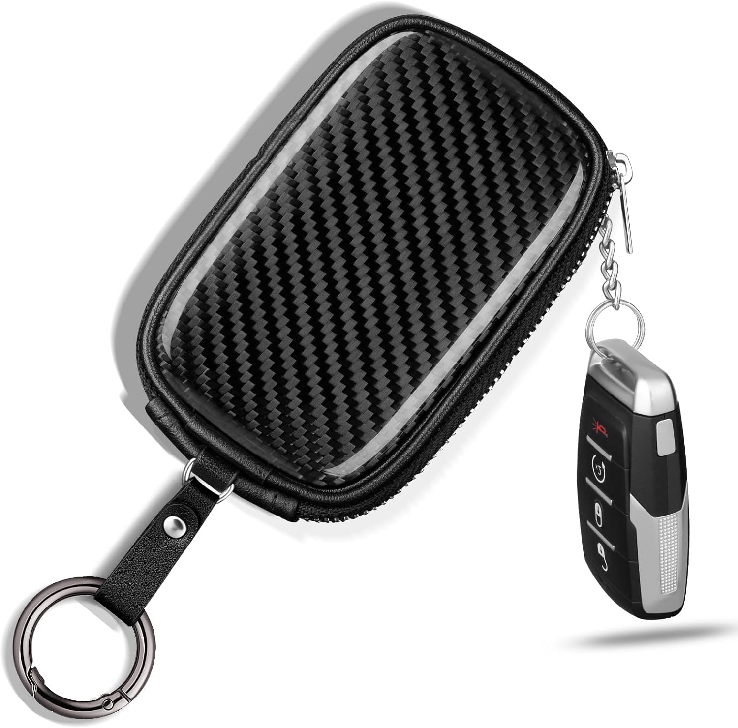 Car Key Signal Blocker - Carbon Fiber Universal Key Fob Bag