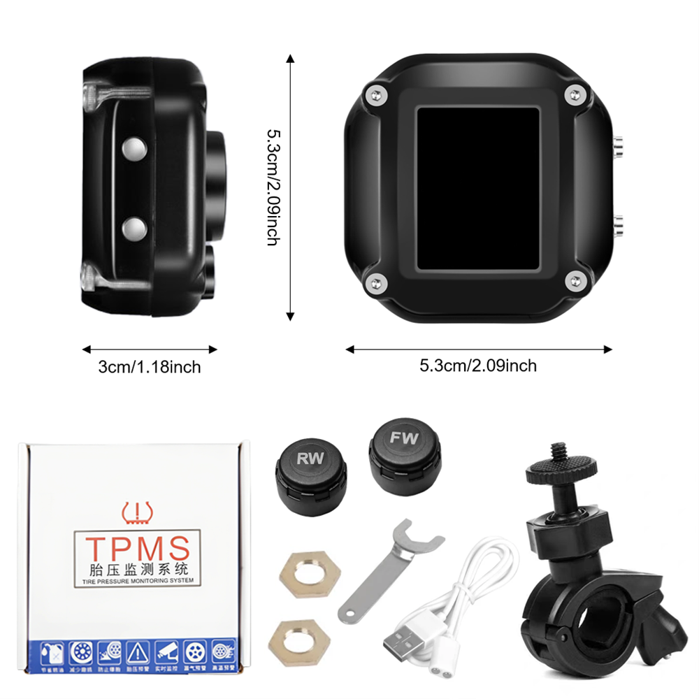 Motorbike TPMS With QC 3.0 Fas - đánh giá và giá Tire Pressure Monitor