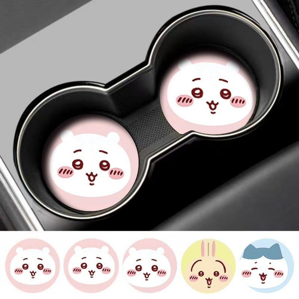 2pcs Chiikawa Car Anti Slip Cu - đánh giá và giá Car Accessories Useful