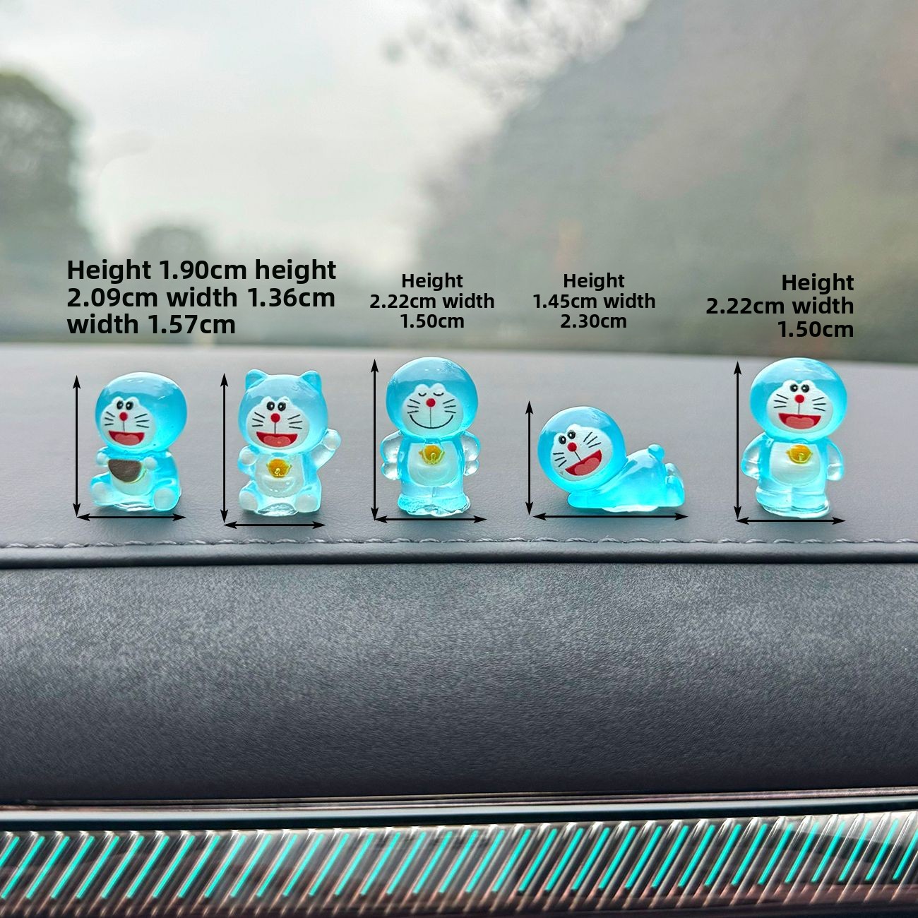 Doraemon Glow Desktop Ornament - đánh giá và giá Car Accessories Etsy