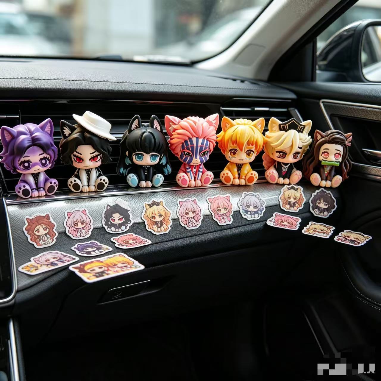 Demon Slayer Cute Chibi Figuri - đánh giá và giá Car Accessories Etsy