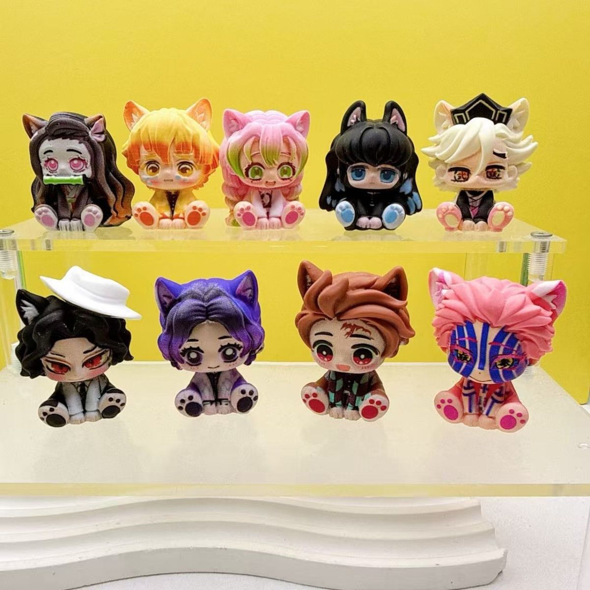 Demon Slayer Cute Chibi Figuri - đánh giá và giá Car Accessories Etsy
