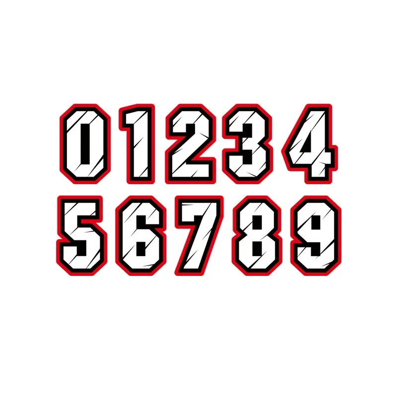 Car Sticker Racing Number 1 2  - đánh giá và giá Car Accessories Racing