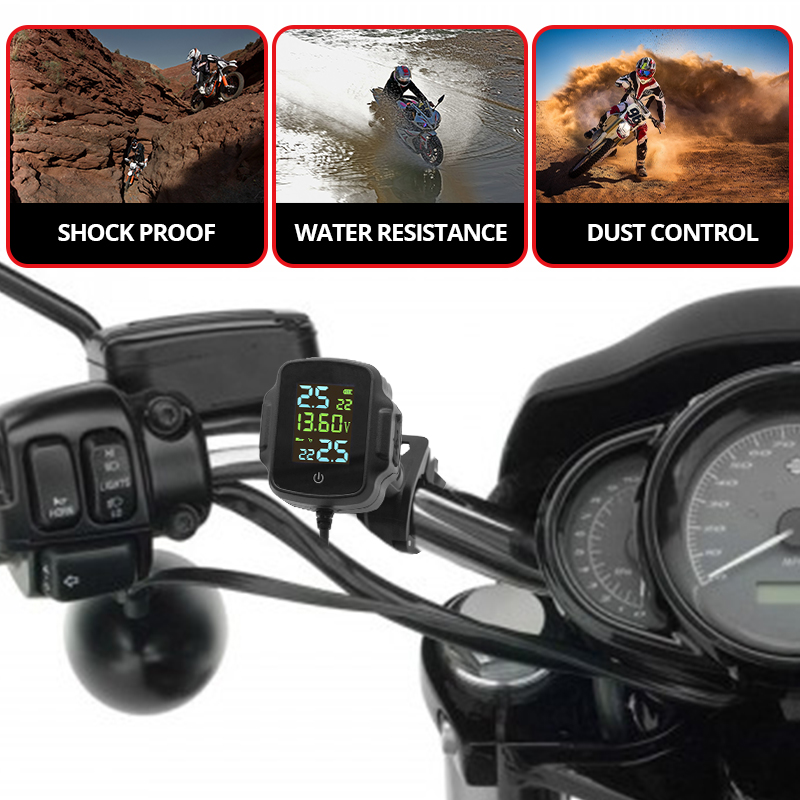 Motorbike TPMS USB Output With - đánh giá và giá Tire Pressure Monitor