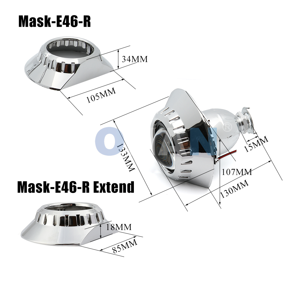2.5Inch Bi Xenon Máy Chiếu Trố - đánh giá và giá Car Accessories Useful