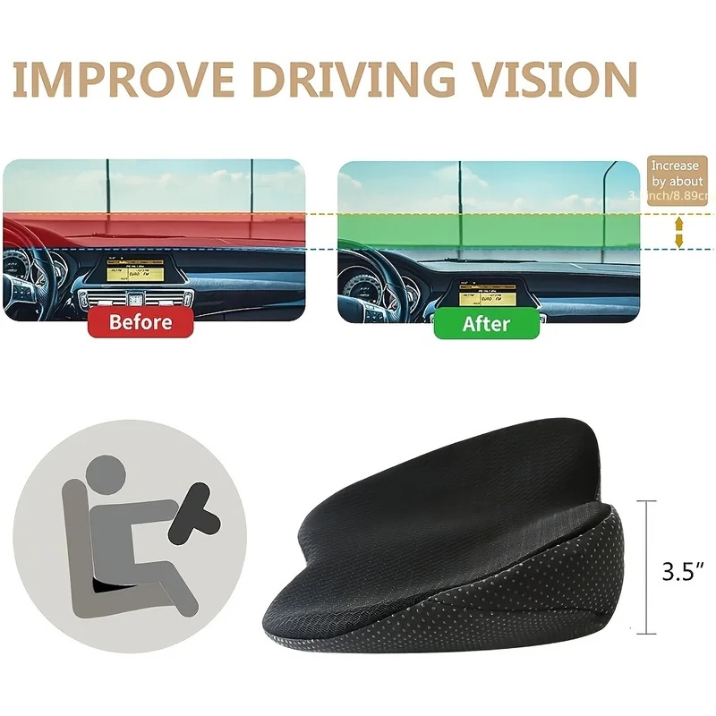 2-in-1 Memory Foam Car Seat Cu - đánh giá và giá Car Seat Cushion Memory Foam