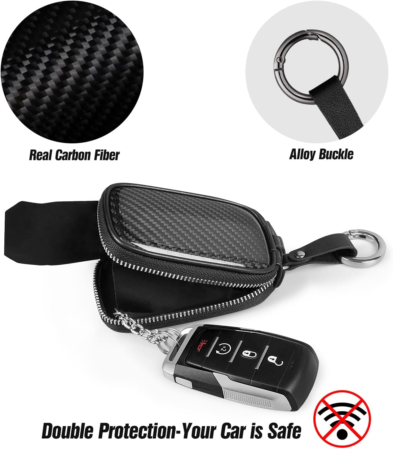 Carbon Fiber Universal Key Fob - đánh giá và giá Car Key Signal Blocker