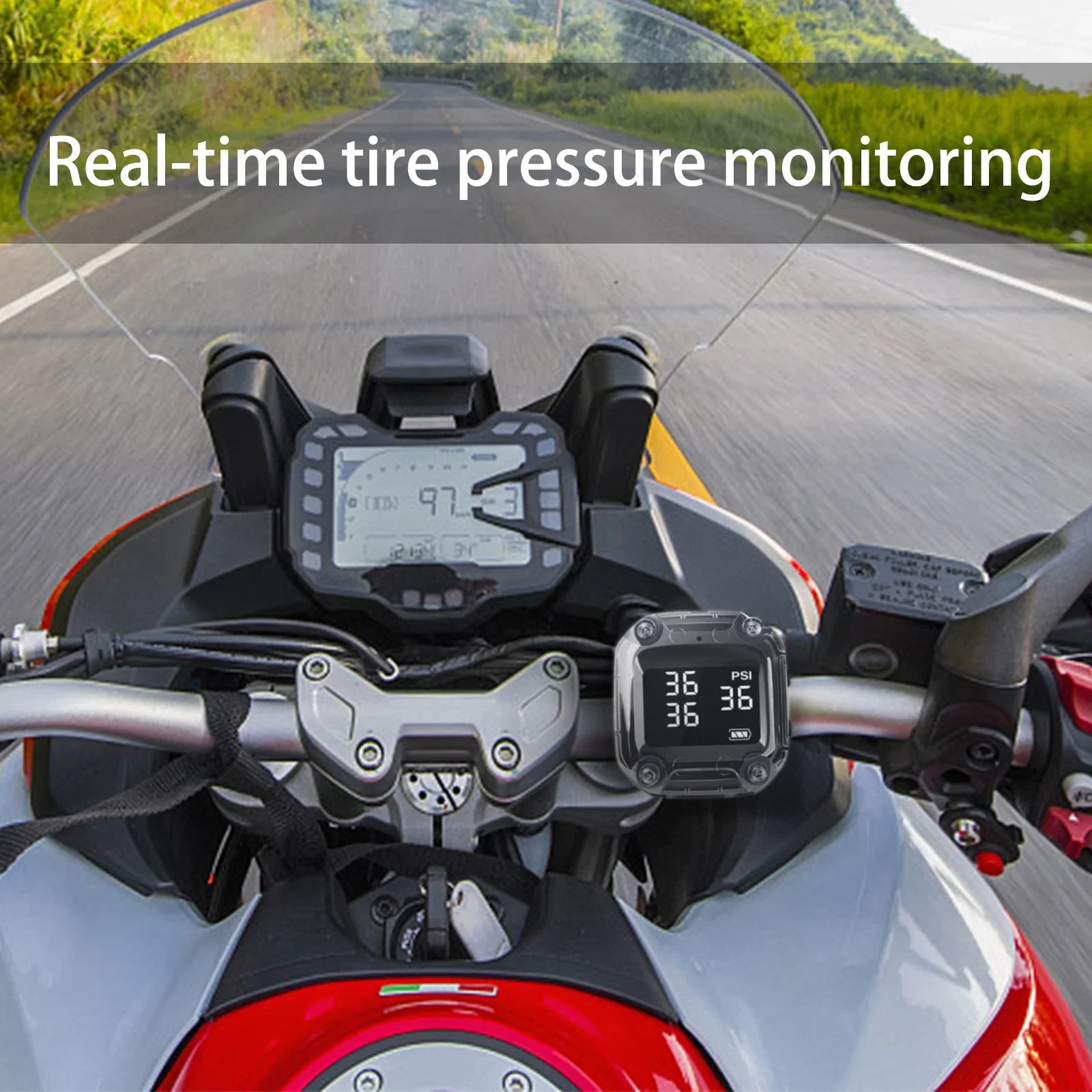 Motorcycle wireless tire press - đánh giá và giá Tire Pressure Monitor