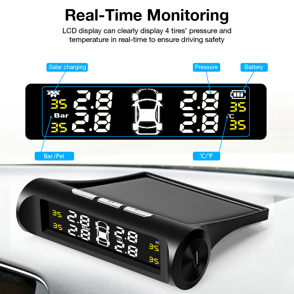 Car TPMS Tire Pressure Monitor - đánh giá và giá Tire Pressure Monitor