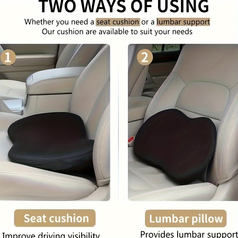 2-in-1 Car Seat Cushion Lumbar - đánh giá và giá Car Seat Cushion Memory Foam