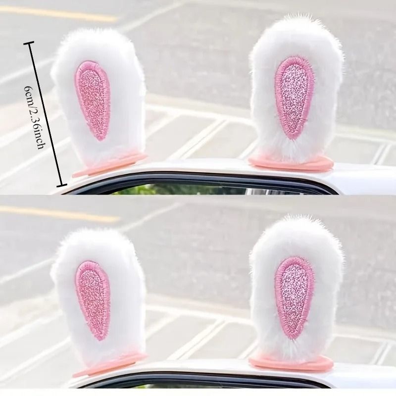1 Pair Plush Rabbit Ears Car R - đánh giá và giá Car Accessories Useful