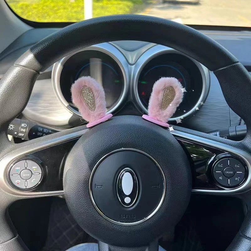 1 Pair Plush Rabbit Ears Car R - đánh giá và giá Car Accessories Useful